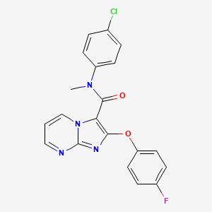 molecular formula C20H14ClFN4O2 B611469 TRC210258 