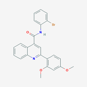 molecular formula C24H19BrN2O3 B6114814 N-(2-bromophenyl)-2-(2,4-dimethoxyphenyl)quinoline-4-carboxamide 