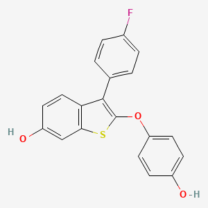 molecular formula C20H13FO3S B611505 Unii-65ilh3Y0MI CAS No. 1607819-68-0