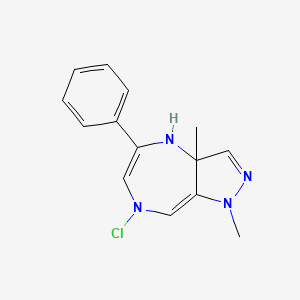 7-chloro-1,3a-dimethyl-5-phenyl-4H-pyrazolo[4,3-e][1,4]diazepine