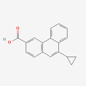 molecular formula C18H14O2 B611537 9-Cyclopropylphenanthrene-3-carboxylic acid CAS No. 1333111-40-2