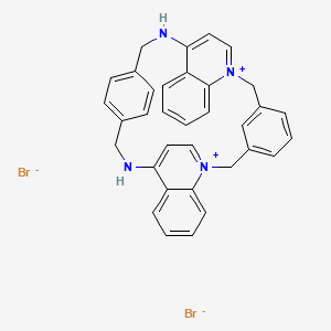 molecular formula C34H30Br2N4 B611545 UCL 1684 dibromide 