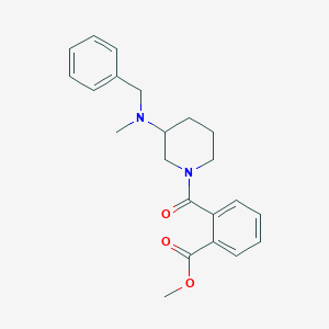 molecular formula C22H26N2O3 B6115512 methyl 2-({3-[benzyl(methyl)amino]-1-piperidinyl}carbonyl)benzoate 