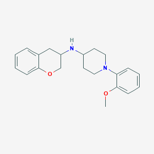 molecular formula C21H26N2O2 B6115513 N-(3,4-dihydro-2H-chromen-3-yl)-1-(2-methoxyphenyl)piperidin-4-amine 