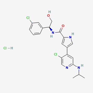molecular formula C21H23Cl3N4O2 B611559 Ulixertinib hydrochloride CAS No. 1956366-10-1