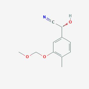 (2R)-2-Hydroxy-2-[3-(methoxymethoxy)-4-methylphenyl]acetonitrile