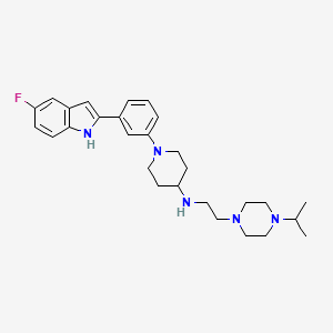 molecular formula C28H38FN5 B611594 UPCDC30245 