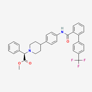 molecular formula C34H31F3N2O3 B611601 Usistapide CAS No. 403989-79-7