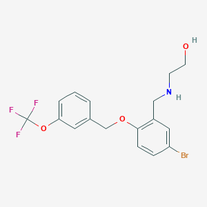 molecular formula C17H17BrF3NO3 B611603 USP25 and 28 inhibitor AZ-2 CAS No. 2165322-95-0