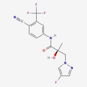 molecular formula C15H12F4N4O2 B611606 UT-34 