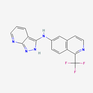 molecular formula C16H10F3N5 B611630 Valiglurax CAS No. 1976050-09-5