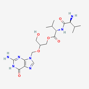 molecular formula C19H31N7O6 B611631 Valine-valine-ganciclovir CAS No. 897937-73-4