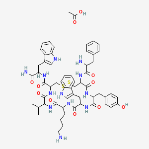 molecular formula C59H74N12O11S2 B611636 Sanvar CAS No. 849479-74-9