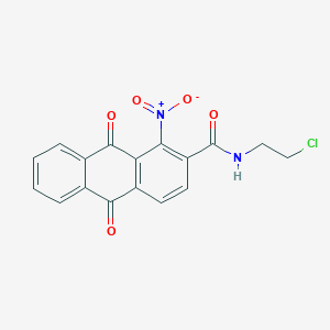 molecular formula C17H11ClN2O5 B6116382 N-(2-CHLOROETHYL)-1-NITRO-9,10-DIOXO-9,10-DIHYDRO-2-ANTHRACENECARBOXAMIDE 
