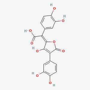 molecular formula C18H12O9 B611641 Variegatic acid CAS No. 20988-30-1