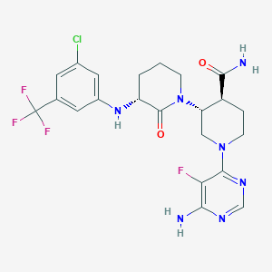 molecular formula C22H24ClF4N7O2 B611652 Vecabrutinib CAS No. 1510829-06-7