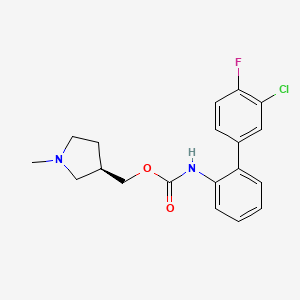 molecular formula C19H20ClFN2O2 B611657 Unii-WV3E0S3iqb CAS No. 1648737-78-3