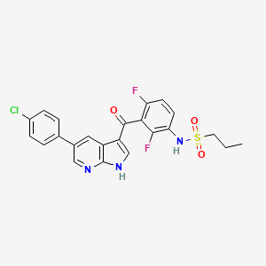 molecular formula C23H18ClF2N3O3S B611658 Vemurafenib CAS No. 918504-65-1