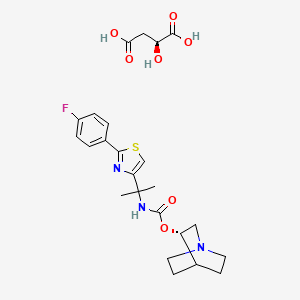 molecular formula C24H30FN3O7S B611660 Ibiglustat succinate CAS No. 1629063-78-0
