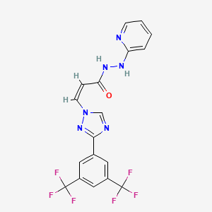 molecular formula C18H12F6N6O B611663 Verdinexor CAS No. 1392136-43-4