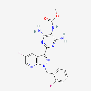 molecular formula C19H16F2N8O2 B611664 Vericiguat CAS No. 1350653-20-1