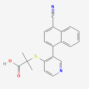 molecular formula C20H16N2O2S B611665 Verinurad CAS No. 1352792-74-5