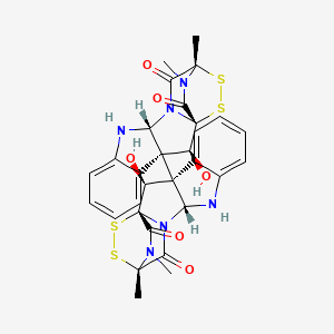 molecular formula C30H28N6O6S4 B611668 棒曲霉素 A [MI] CAS No. 889640-30-6