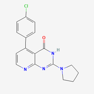 molecular formula C17H15ClN4O B6116727 A1AR antagonist 5 