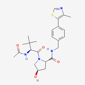 B611673 N-Acetyl-3-Methyl-L-Valyl-(4r)-4-Hydroxy-N-[4-(4-Methyl-1,3-Thiazol-5-Yl)benzyl]-L-Prolinamide CAS No. 1448188-62-2