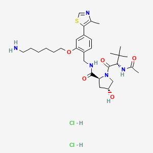 molecular formula C30H47Cl2N5O5S B611676 VH032 phenol-linker 2 