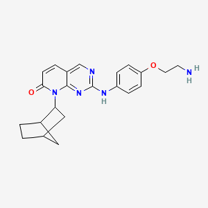 2-[4-(2-Aminoethoxy)anilino]-8-(2-bicyclo[2.2.1]heptanyl)pyrido[2,3-d]pyrimidin-7-one