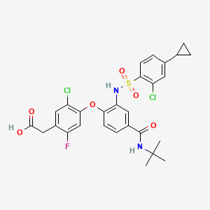 molecular formula C28H27Cl2FN2O6S B611685 Vidupiprant CAS No. 1169483-24-2
