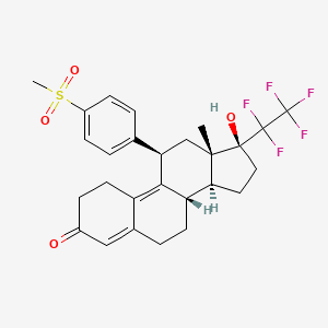 molecular formula C27H29F5O4S B611686 Vilaprisan CAS No. 1262108-14-4
