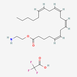 molecular formula C24H38F3NO4 B611693 Virodhamine trifluoroacetate CAS No. 1415264-56-0