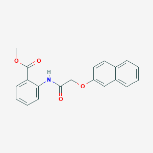 molecular formula C20H17NO4 B6116969 Methyl 2-[(2-naphthalen-2-yloxyacetyl)amino]benzoate 