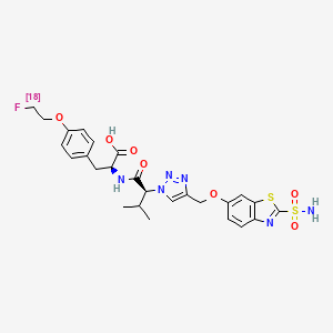 molecular formula C26H2918FN6O7S2 B611698 Unii-78YP9ZU8U6 CAS No. 1071471-25-4