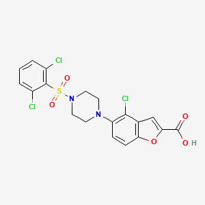 molecular formula C19H15Cl3N2O5S B611702 伏那非索 CAS No. 1192171-69-9