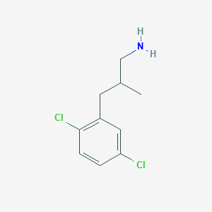 molecular formula C10H13Cl2N B6117040 3-(2,5-Dichlorophenyl)-2-methylpropan-1-amine 