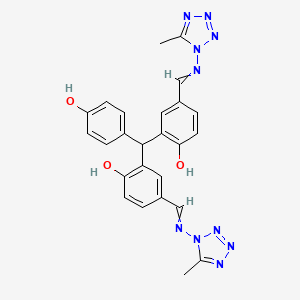 molecular formula C25H22N10O3 B611708 VP-14637 CAS No. 235106-62-4