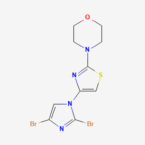 molecular formula C10H10Br2N4OS B611711 VPC-14449 