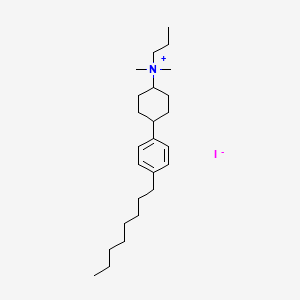 molecular formula C25H44IN B611720 Dimethyl-[4-(4-octylphenyl)cyclohexyl]-propylazanium;iodide CAS No. 1353880-00-8