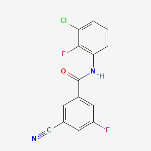 N-(3-chloro-2-fluorophenyl)-3-cyano-5-fluorobenzamide
