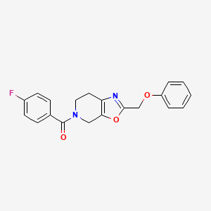 (4-fluorophenyl)(2-(phenoxymethyl)-6,7-dihydrooxazolo[5,4-c]pyridin-5(4H)-yl)methanone