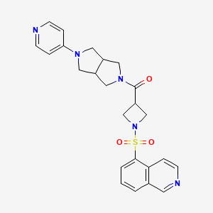 Hexahydro-5-(4-pyridinyl)pyrrolo[3,4-c]pyrrol-2(1h)-yl][1-(5-isoquinolinylsulfonyl)-3-azetidinyl]methanone