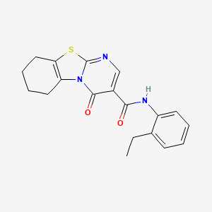 molecular formula C19H19N3O2S B6117584 N-(2-ethylphenyl)-4-oxo-6,7,8,9-tetrahydro-4H-pyrimido[2,1-b][1,3]benzothiazole-3-carboxamide 