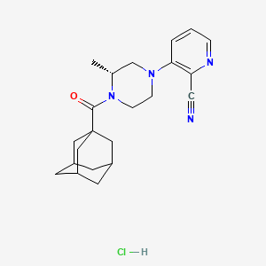 molecular formula C22H29ClN4O B611760 VU 0469650 hydrochloride CAS No. 1443748-47-7