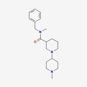 molecular formula C20H31N3O B6117675 N-benzyl-N,1'-dimethyl-1,4'-bipiperidine-3-carboxamide 