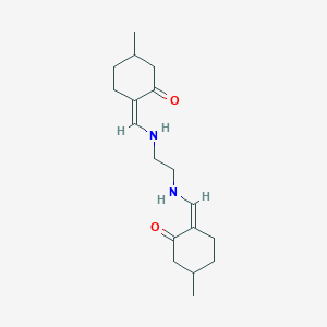 molecular formula C18H28N2O2 B6117843 (2Z)-5-methyl-2-[[2-[[(Z)-(4-methyl-2-oxocyclohexylidene)methyl]amino]ethylamino]methylidene]cyclohexan-1-one 