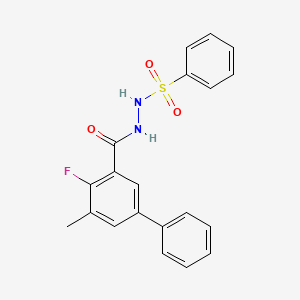 4-fluoro-5-methyl-N'-(phenylsulfonyl)[1,1'-biphenyl]-3-carbohydrazide