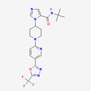 N-Tert-Butyl-1-(1-{5-[5-(Trifluoromethyl)-1,3,4-Oxadiazol-2-Yl]pyridin-2-Yl}piperidin-4-Yl)-1h-Imidazole-5-Carboxamide